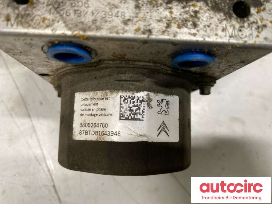 ABS sentral til Peugeot 308 2013-2021 (Type II)  (BOSCH|1612414880|1613126380|989264780| 0 265 244 179| 0 265 956 083)