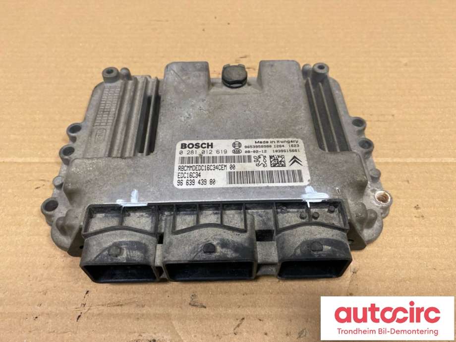 Styreenhet motor til Peugeot Partner, 2002-2008 (Type I, Fase 2) (BOSCH|9663943980)
