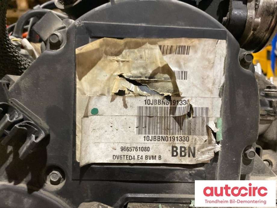 Motor diesel til Citroën C4, Picasso 2006-2013 (Type I)  (9HZ|0135 GL|0135 QE|0139 VC| 0139 VT)