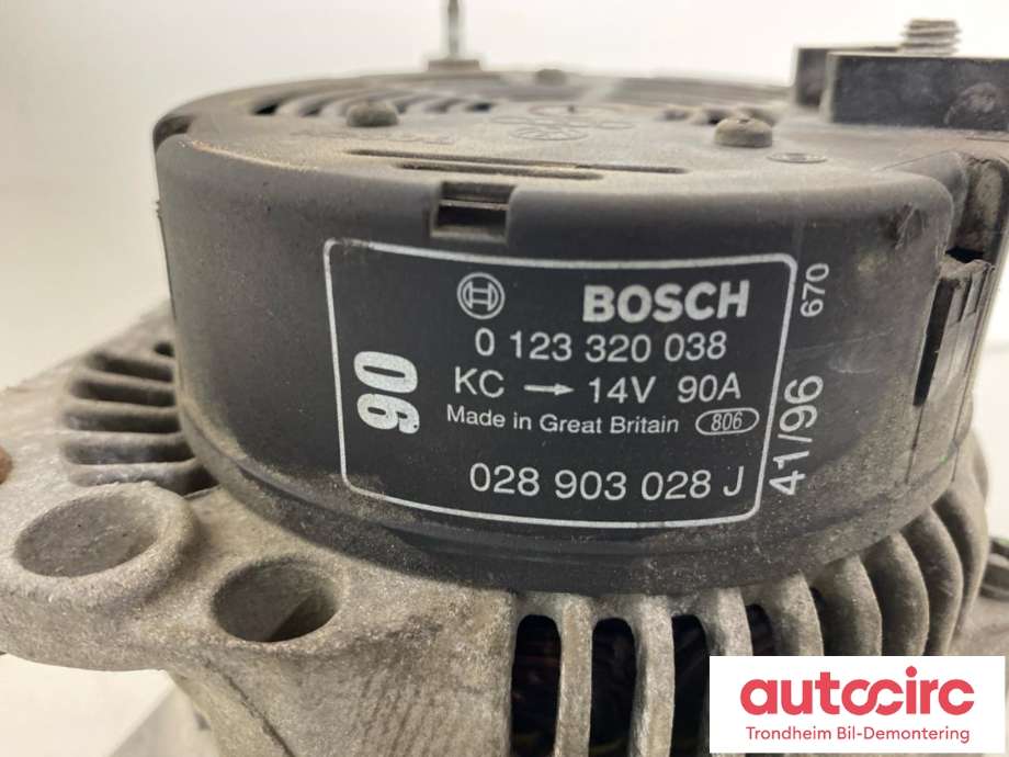Dynamo diesel til VW Caddy 1995-2004 (Type II)  (BOSCH|028903028J|028 903 028 J|0123320038)
