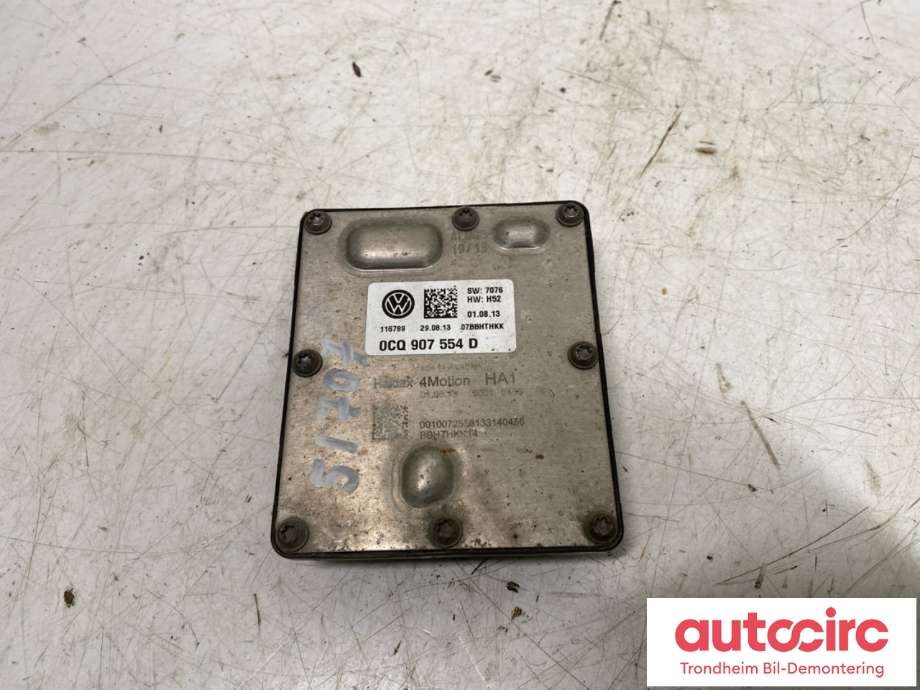 Styreenhet haldex/kardang til Audi A3 2012-2016 (Type III, Fase 1) (0CQ 598 554|)