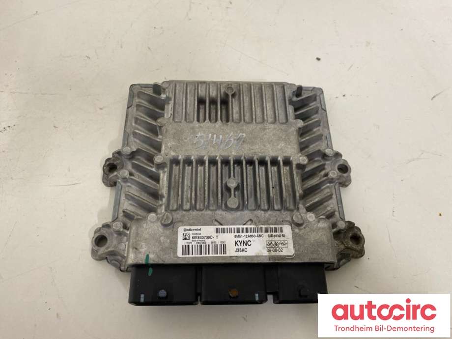 Styreenhet motor til Ford Focus, 2008-2010 (Type II, Fase 2)  (CONTINENTAL|8M51-12A650-ANC)