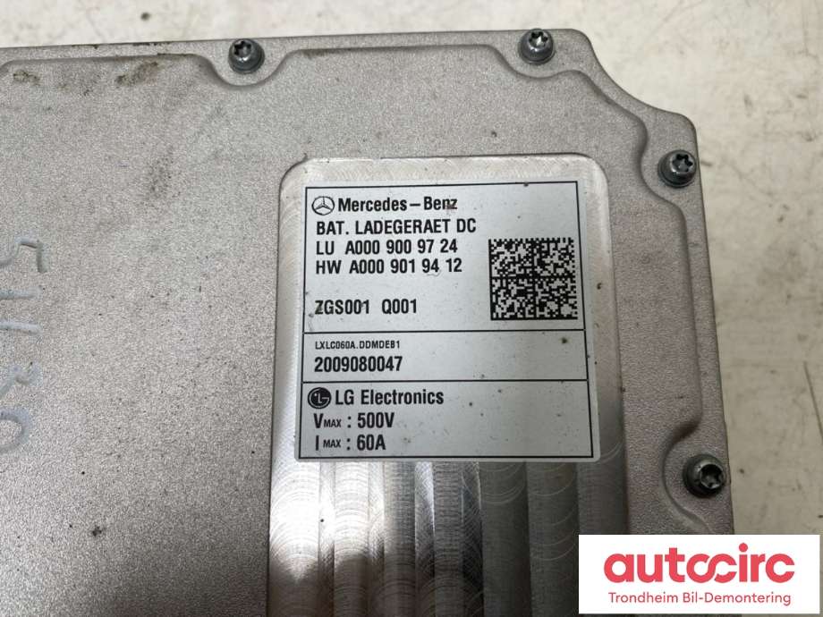 DCDC converter hybrid til Mercedes CLA 2019-->> (C118) (C118) (LG ELECTRONICS|A0009009724|A0009008926|A 000 900 89 26| A 000 900 97 24)