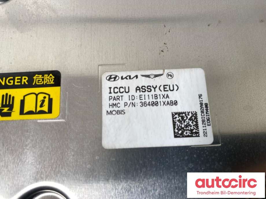 Batterilader (OBC - On Board Charger) til Hyundai Ioniq 5 2021-->>  (MOBIS|36400-1XAB0|364001XAB0|)