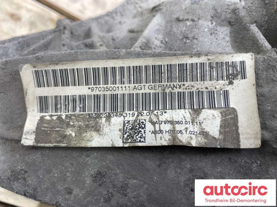 Kardang klokke bak til Porsche Panamera 2009-2017 (Type I) (970) (970) (PORSCHE|97035001111|)