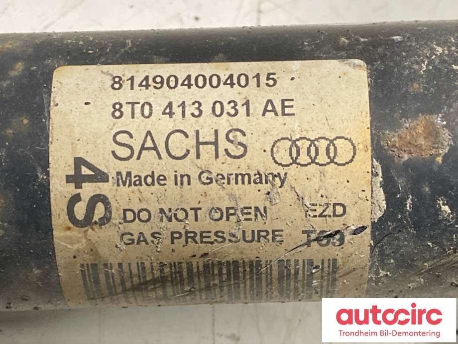Fjærbein høyre foran til Audi A4 2007-2014 (Type IV) (B8) (B8) (8T0413031AE|8K0412392F|8R0412392A)