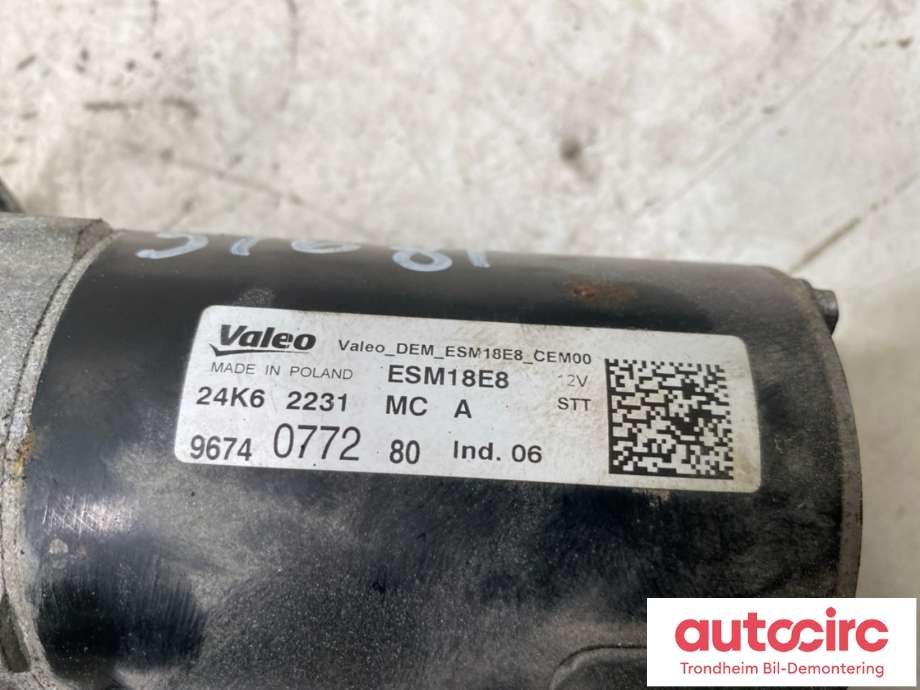 Starter til Citroën C4, Cactus 2014-2017 (Fase 1)  (..|96 740 772 80|16 285 647 80|)