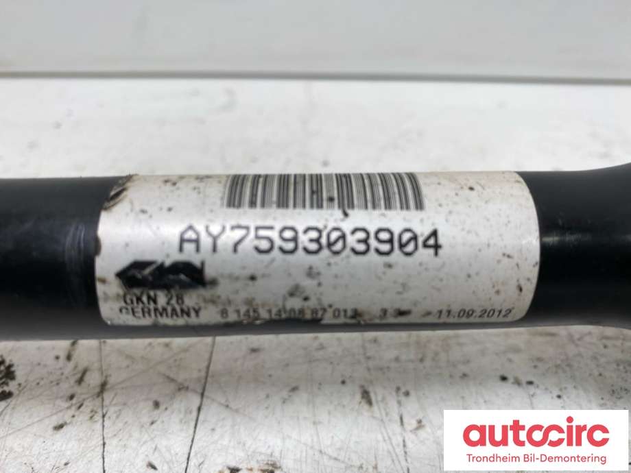 Drivaksel venstre foran, diesel/automat til BMW 7-Serie 2009-2015 (F01/F02/F03/F04) (F01/F02/F03/F04) (LES INFO|7593039|31607606027|31 60 7 606 027)