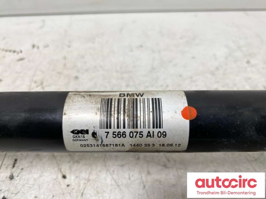 Drivaksel venstre bak, diesel/automat til BMW 7-Serie 2009-2015 (F01/F02/F03/F04) (F01/F02/F03/F04) (..|33207566075|7566075|33 20 7 566 075)