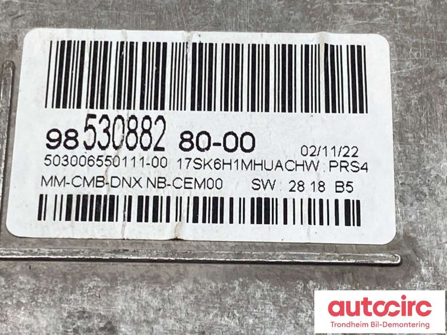 Instrumentpanel til Opel Mokka E 2020-->> (Type II)  (98 640 947 80|)
