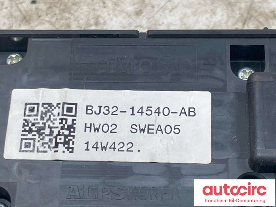 Bryter ruteheis førerdørspanel til Land Rover Range Rover, Evoque 2011-2019 (Type I) (LR025908|BJ3214540AB|)