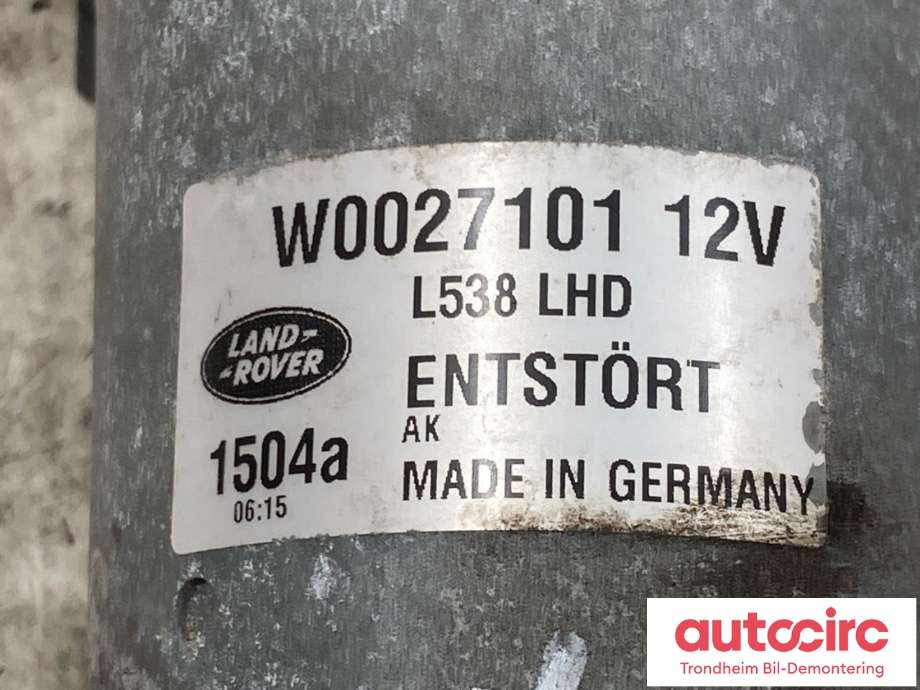 Viskermotor frontrute til Land Rover Range Rover, Evoque 2011-2019 (Type I)  (LR024224|LR078300|BJ3217500AA| BJ3217500AC)