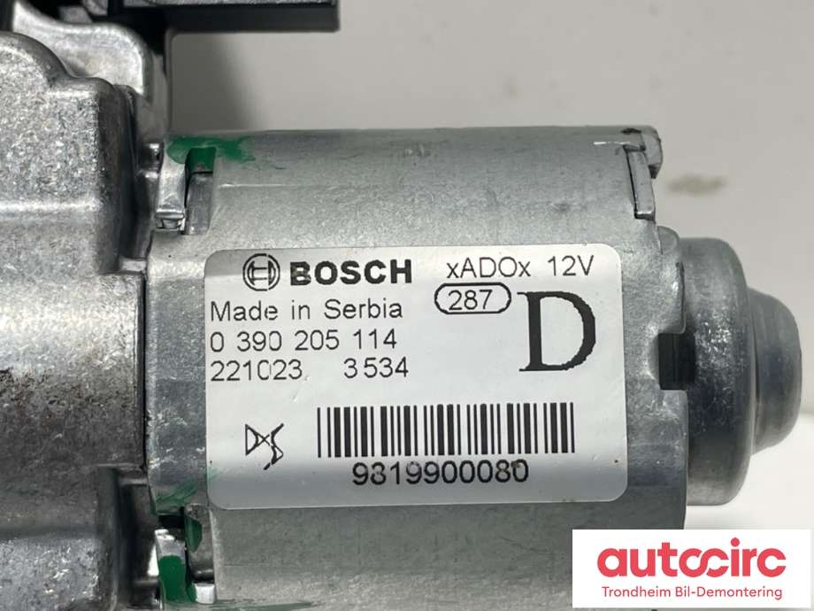 Viskermotor bakrute til Opel Mokka E 2020-->> (Type II)  (9819900080|144431700|)