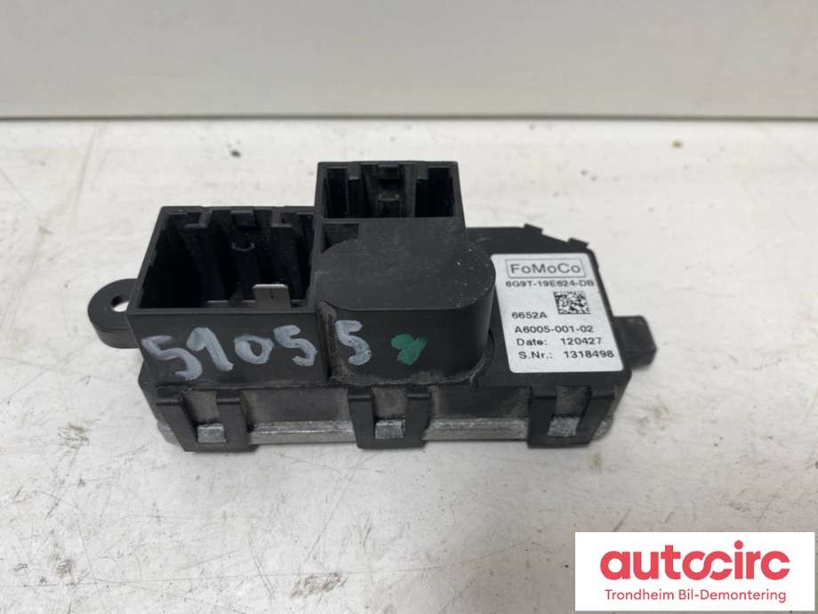 Varmeapparat motstand til Ford S-Max 2010-2015 (Type I, Fase 2)  (FOMOCO|6G9T-19E624-DB|1512406|A6005-001-02)