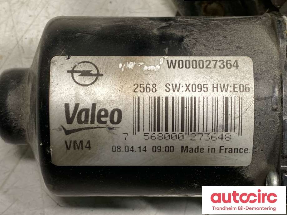 Viskermotor foran venstre til Opel Zafira Tourer 2012-2018  (VALEO|13262435|39060840|)