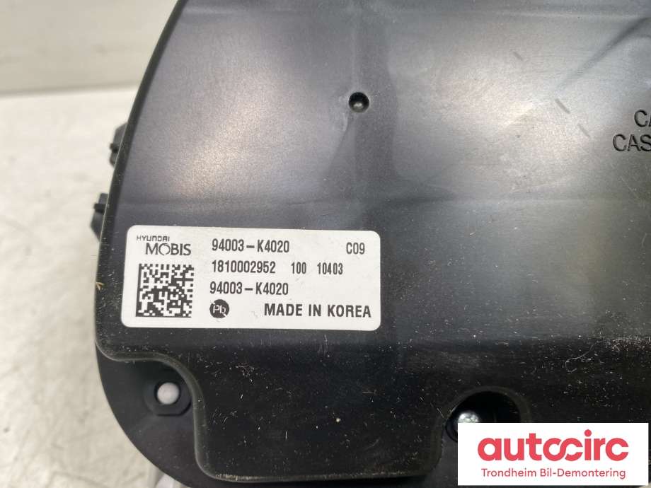 Instrumentpanel til Hyundai Kona 2017-2021 (Type I, Fase 1)  (94310K4010TRY|)