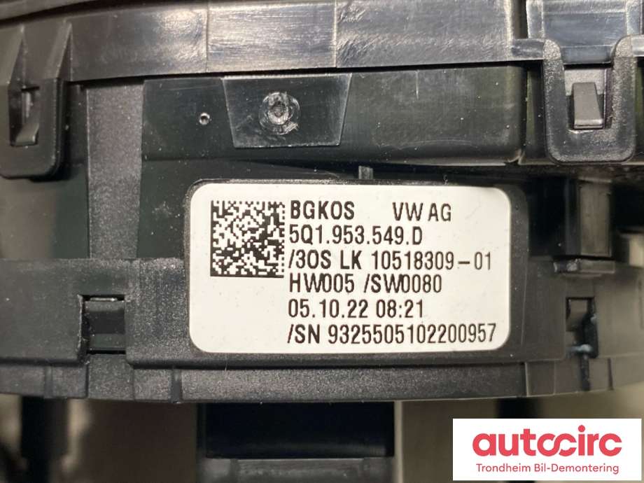 Bryter combi til VW Caddy 2020-->> (Type IV)  (VW|5Q1953507FL|10518335-01|)