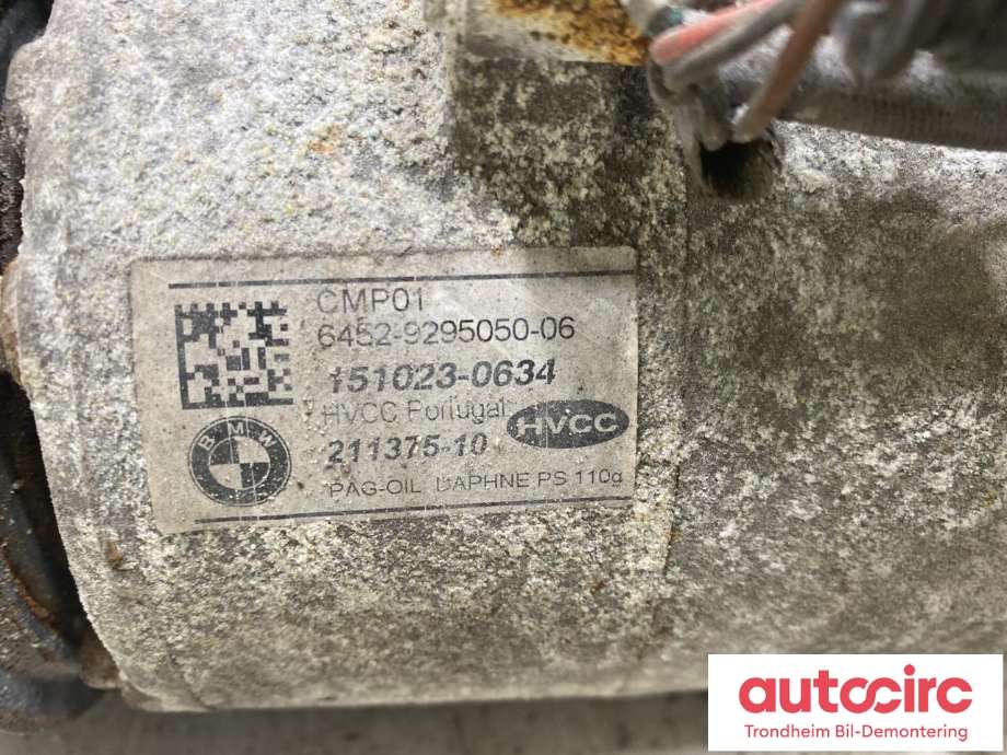 Aircondition kompressor til BMW X1 2015-2022 (F48) (F48) (..|64 52 5 A3F 1D2|64 52 5 A5C 712|)