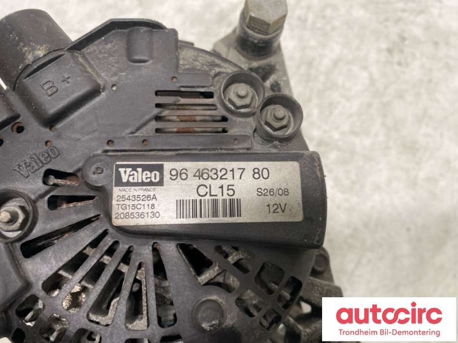 Dynamo diesel til Peugeot 308 2007-2011 (Type I, Fase 1)  (..|5705NH|5702K9|)