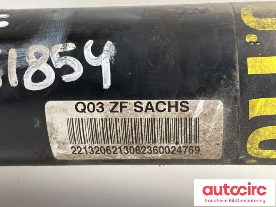 Fjær foran nivå luftpute/belg til Mercedes S-Klasse 2005-2013 (W221) (W221) (SACHS|A2213206213|A2213207813|A2213208013)