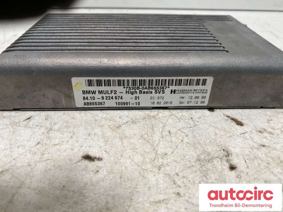 Styreenhet bluetooth til BMW X5 2007-2013 (E70) (E70) (HARMAN BECKER|9224674|84109229740|84 10 9 229 740)
