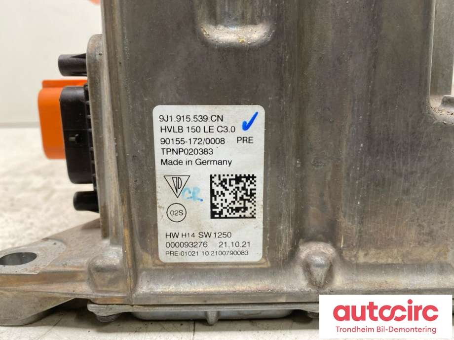 DCDC converter elbil til Audi e-tron GT 2021-->> (NEDRE DEL|9J1915539CN|9J1915539DQ|9J1 915 539 DQ| 9J1 915 539 CN)