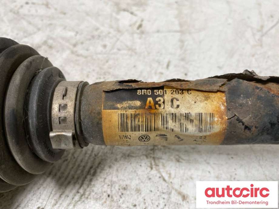 Drivaksel venstre bak, diesel/automat til Audi A6, Allroad 2012-2014 (Type III, Fase 1) (C7) (C7) (...|8R0501203C|8R0501203CX|)