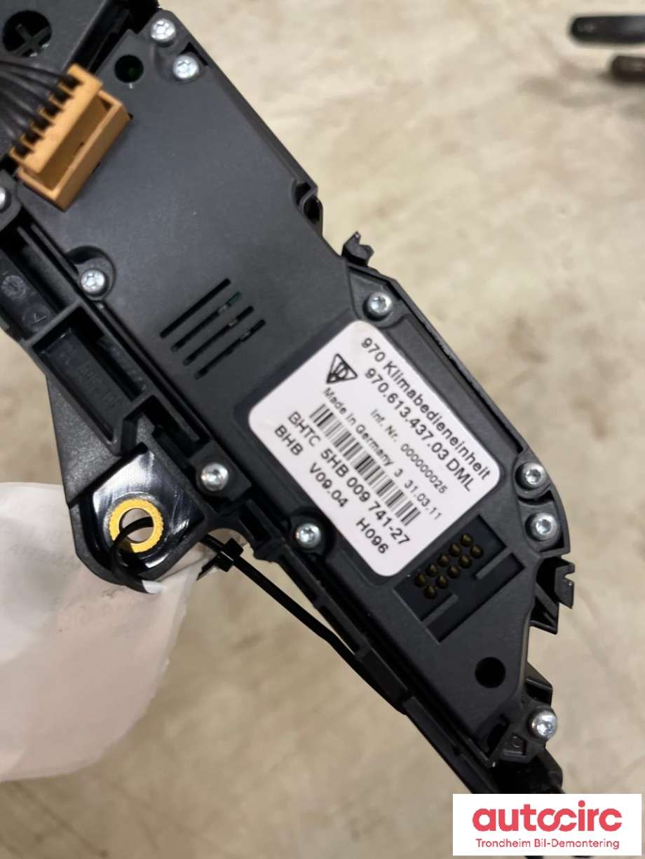 Varmeapparat betjening til Porsche Panamera 2009-2017 (Type I) (970) (970) (BHTC|970 653 203 35|97061347002|97065320304| 970 653 203 02| 970 613 470 03)
