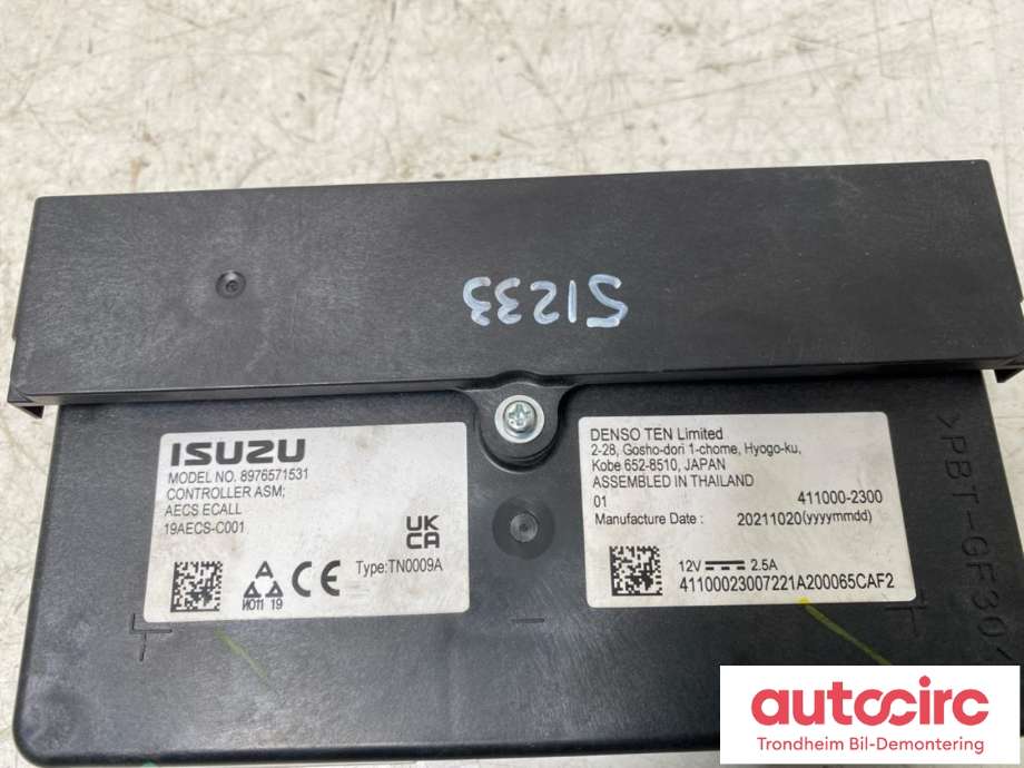 Styreenhet comfort (BCM) til Isuzu D-Max 2021-->> (Type III) (DENSO|8976571531|)