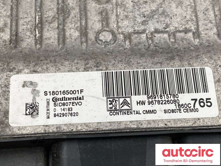 Styreenhet motor til Peugeot 4008 2012-2017  (CONTINENTAL|9691815780|)