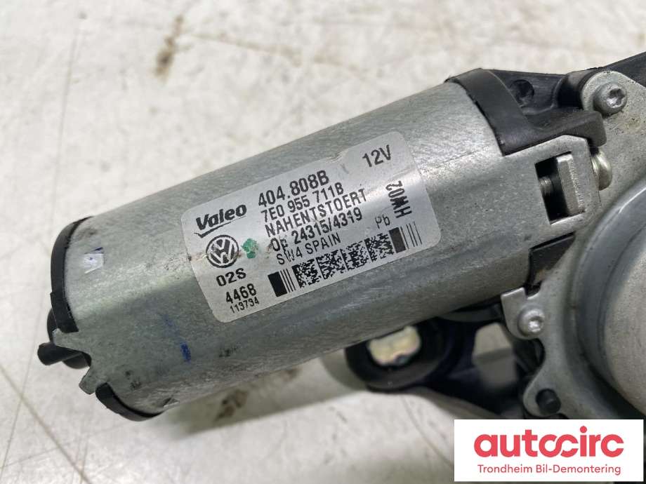 Viskermotor bakrute til VW Transporter / Caravelle 2015-2019 (T6) (T6) (...|7E0955711B|)