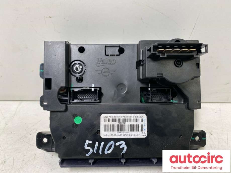 Varmeapparat betjening til Mini One/Cooper 2007-2014 (R55-57) (R55-57) (..|3452269|64113454853|64 11 3 454 853)