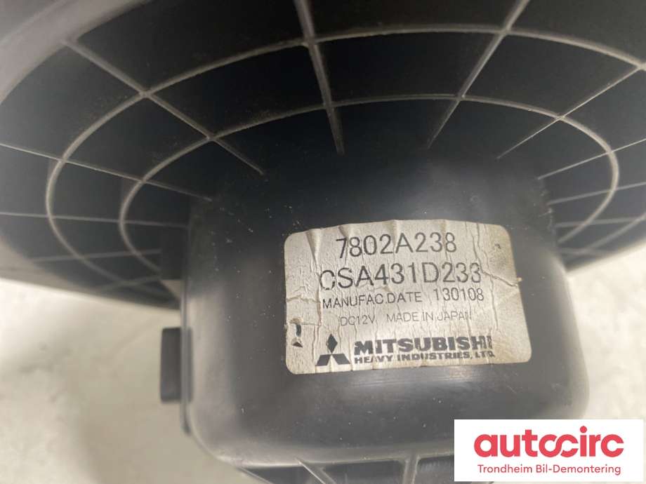 Varmeapparat motor til Mitsubishi Outlander 2012-2015 (Type III, Fase 1)  (7802A238|CSA431D233|)