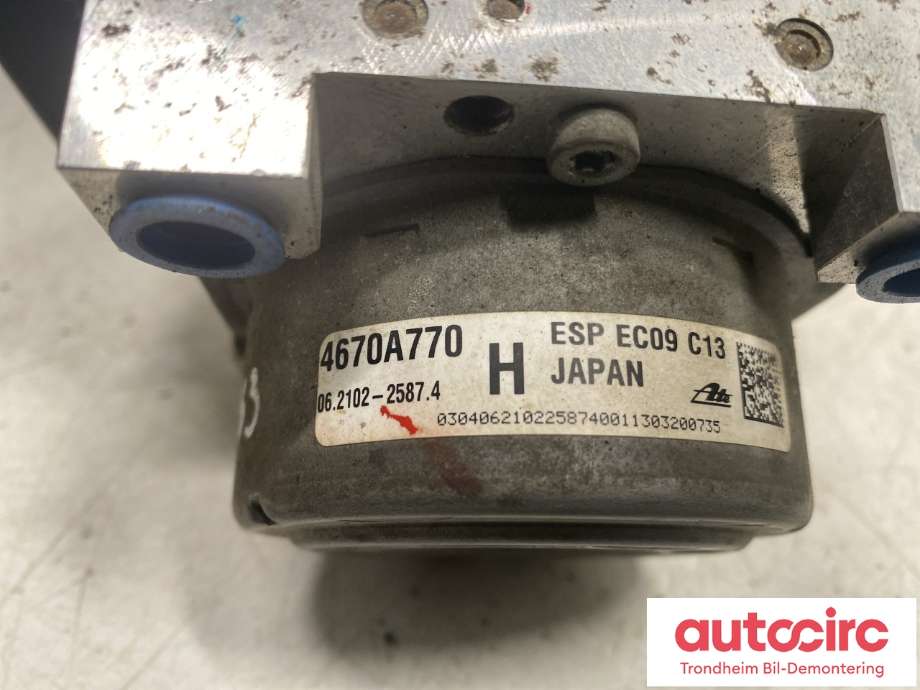 ABS sentral til Mitsubishi Outlander 2012-2015 (Type III, Fase 1)  (4670A771|4670A770|)