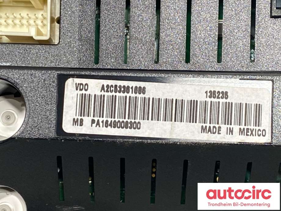 Instrumentpanel til Mercedes R-Klasse 2006-2013 (W251) (W251) (A1649008300|A2519006000|)
