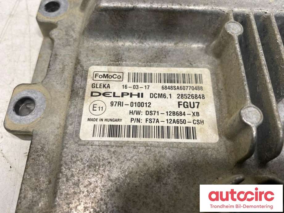 Styreenhet motor til Ford Mondeo 2014-2019 (Type V, Fase 1)  (DELPHI|2037011|RMDS7112A650XC|97RI-010012| DS71-12B684-XB)