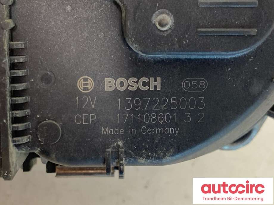 Viskermotor frontrute til Peugeot 3008 2016-->> (Type II)  (BOSCH|9810989580|9824762480|)