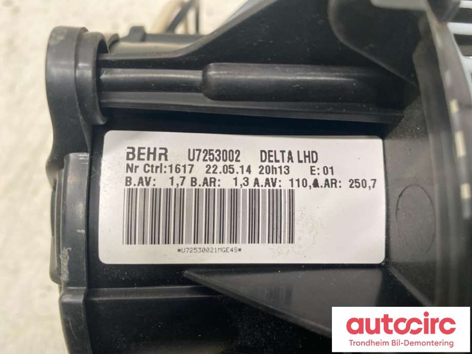 Varmeapparat motor til Opel Zafira Tourer 2012-2018  (BEHR|13276230|)
