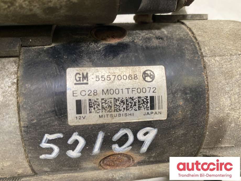 Starter diesel til Opel Zafira Tourer 2012-2018  (55570068|55497878|1648216480| 55497878| 95520329| 95523575| 55491789| 95522288)