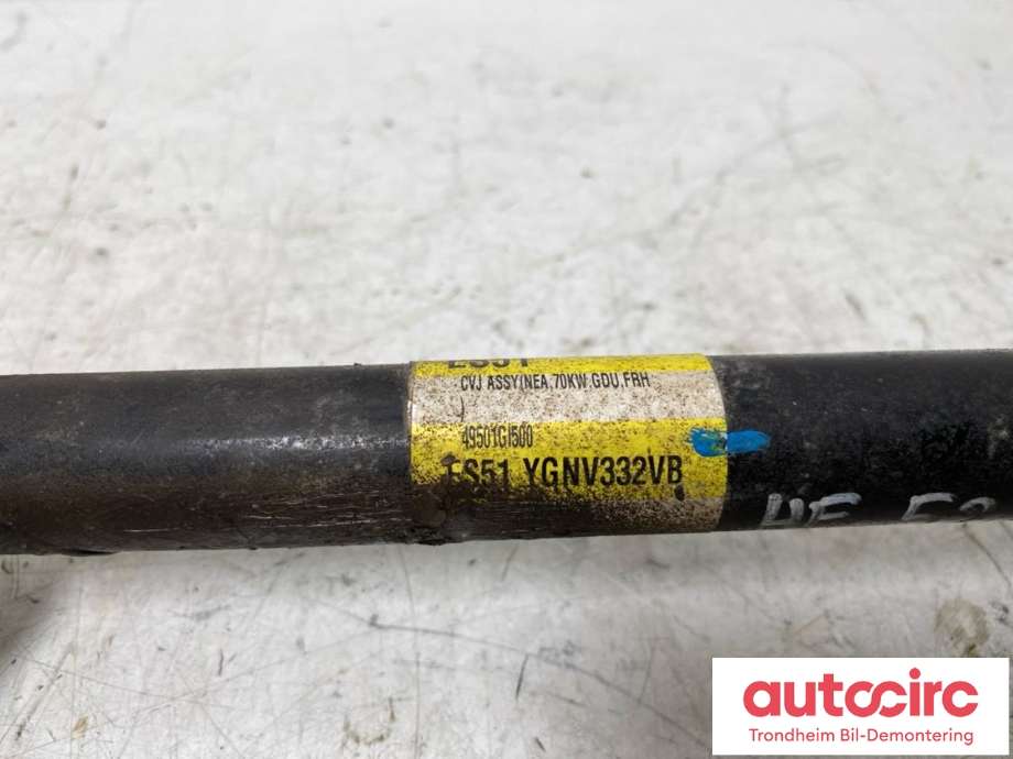 Drivaksel høyre foran, elbil til Hyundai Ioniq 5 2021-->>  (..|49501-GI500|49501GI500|)