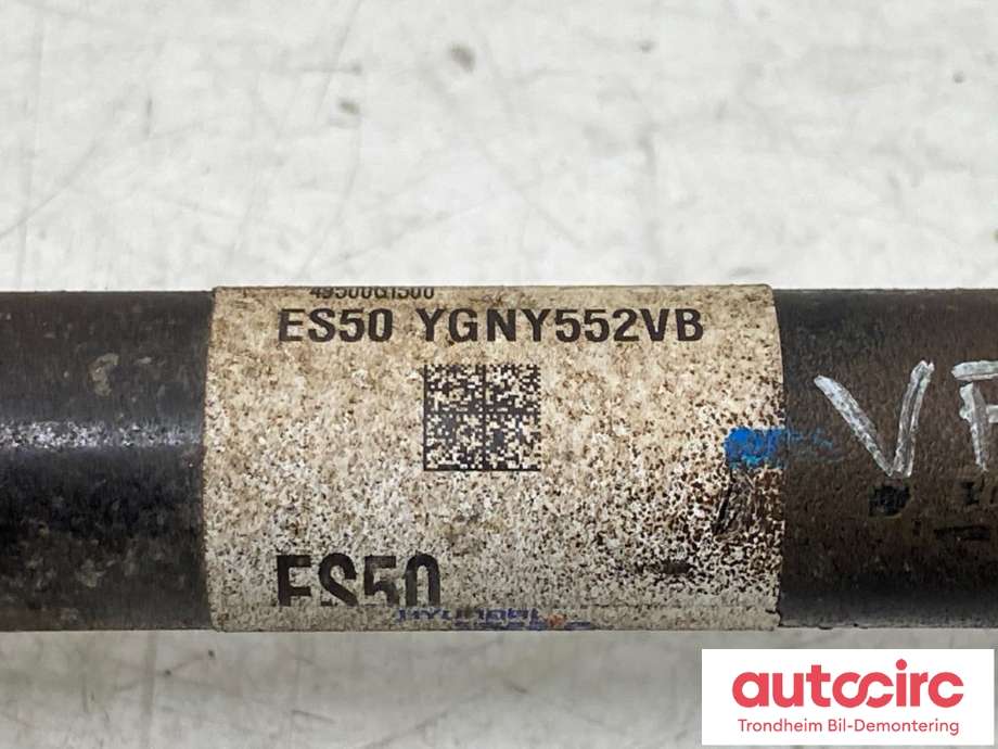 Drivaksel venstre foran, elbil til Hyundai Ioniq 5 2021-->>  (..|49500GI500|)