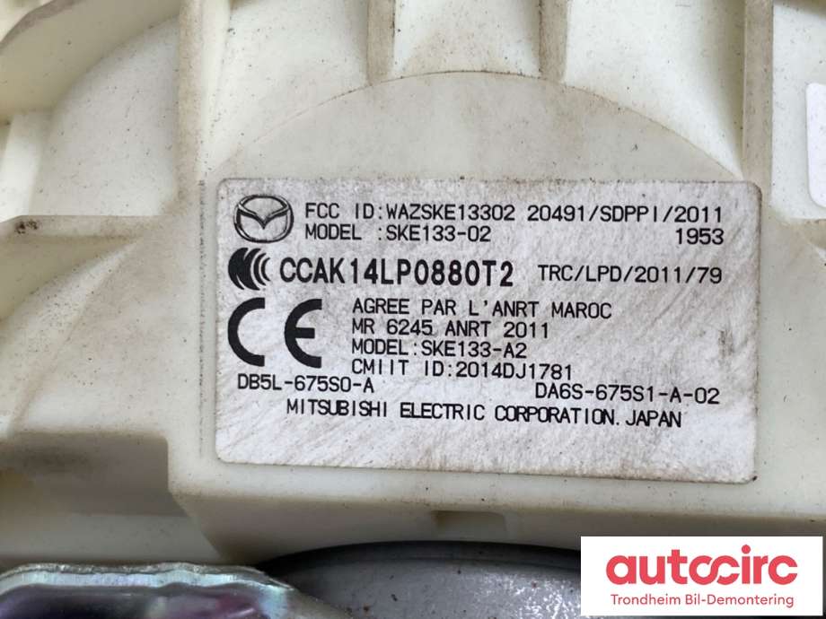 Rattaksel elektrisk servo til Mazda CX-3 2015-2022  (D09T-32-100L|D09T32100L|)