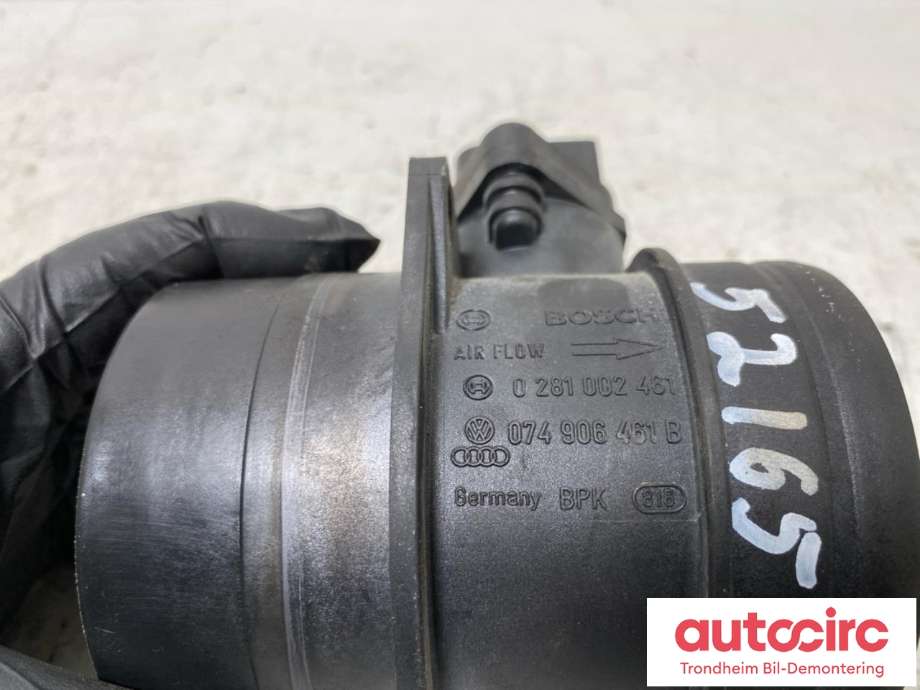 Luftmengde/luftmassemåler til VW Passat 2005-2010 (B6) (B6) (BOSCH|074906461B|0281002461|)