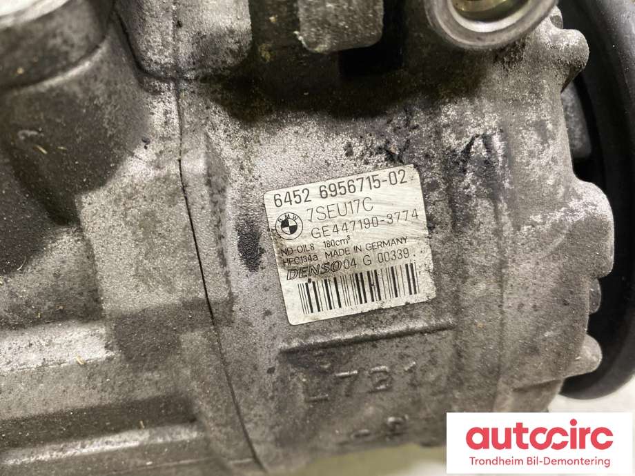 Aircondition kompressor til BMW 5-Serie 2003-2010 (E60/E61) (E60/E61) (DENSO|6956715|64509174803|64 50 9 174 803)