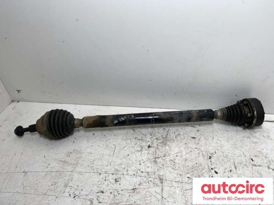 Drivaksel høyre foran, diesel/automat til Audi A3 2009-2012 (Type II, Fase 2)  (..|1K0407272SP|5Q0407272FG|)
