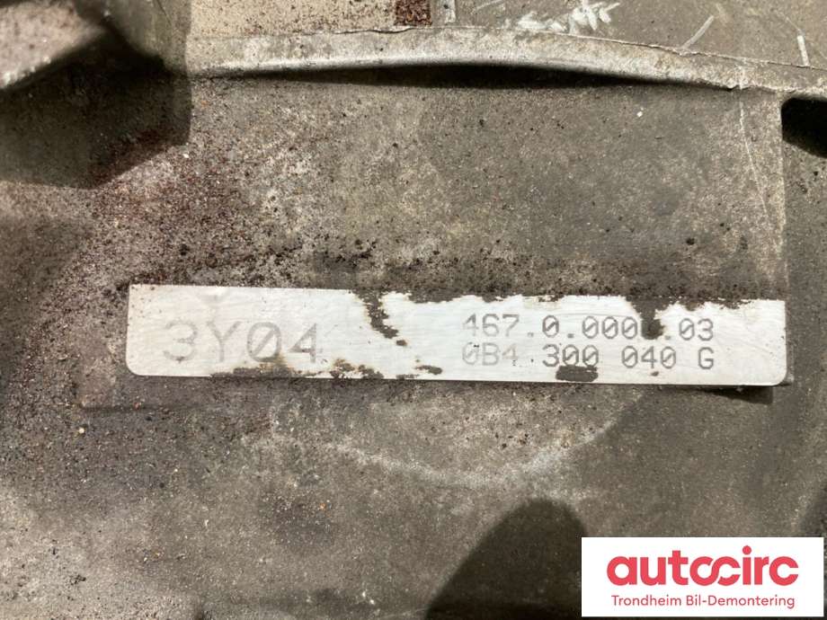 Girkasse 4WD komplett til Audi A5 2007-2016 (Type I)  (KMU|0B4300040G|0B4300027B|0B4300027BX)