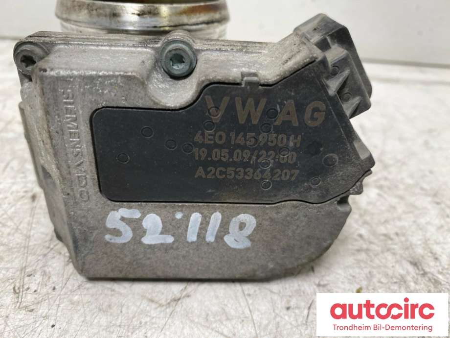Spjeldhus til Audi A6, Allroad 2008-2011 (Type II, Fase 2) (C6) (C6) (..|4E0145950H|4E0 145 950 J|)