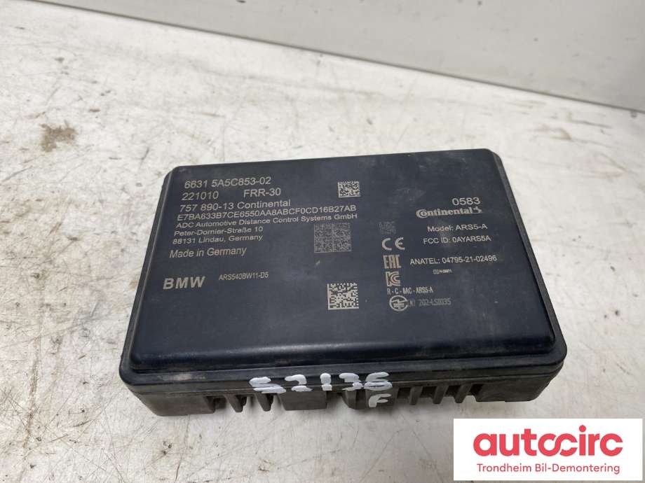 Sensor radar til BMW iX, 2021-->> (I20) (I20) (CONTINENTAL|66315A75876)