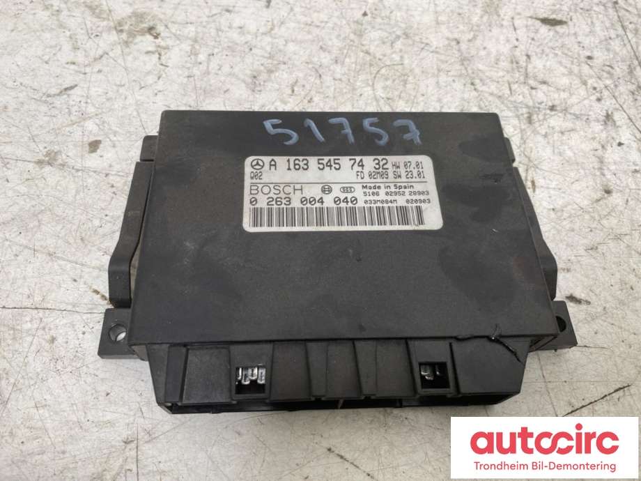 Styreenhet diverse til Mercedes ML 1997-2005 (W163) (W163) (..|A1635457432|A 163 545 74 32|)