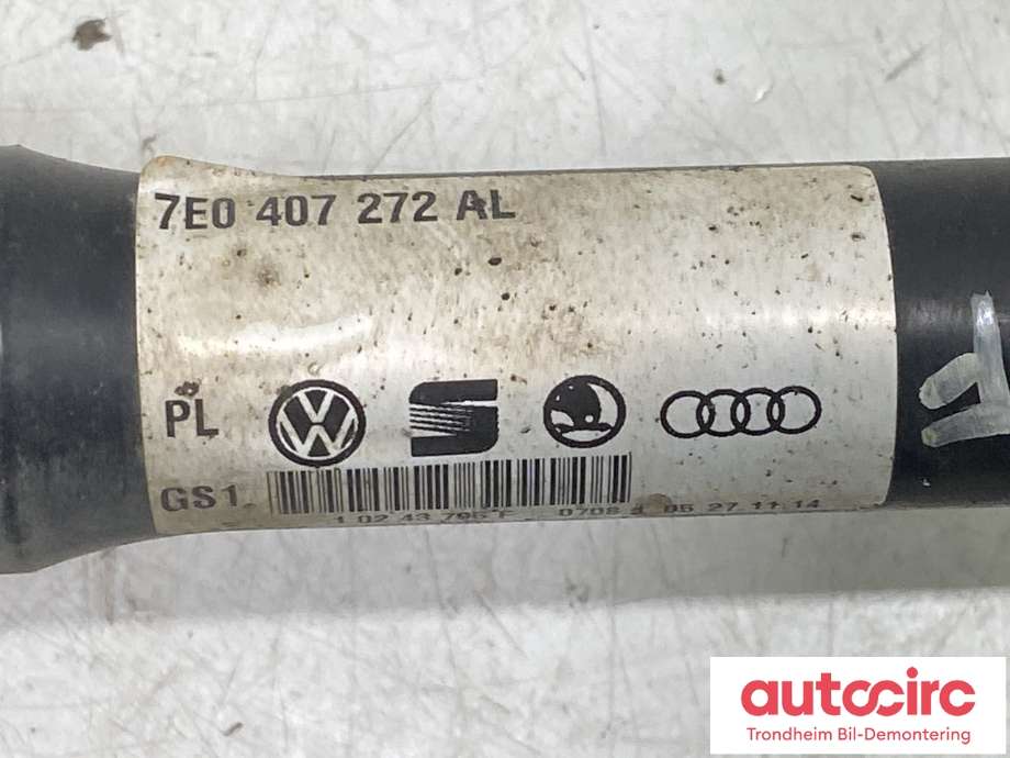 Drivaksel høyre foran, diesel/automat til VW Transporter / Caravelle 2009-2015 (Fase 2) (T5) (T5) (7E0407272AL|7LA407272J|7E0407452SX)